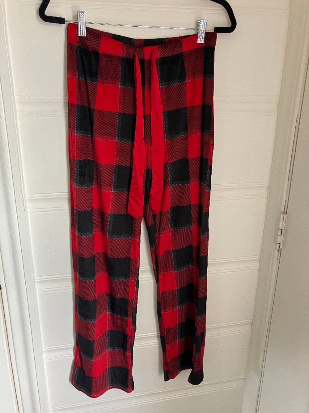 Comfy Silky Sweatpants - Plaid - Size Small